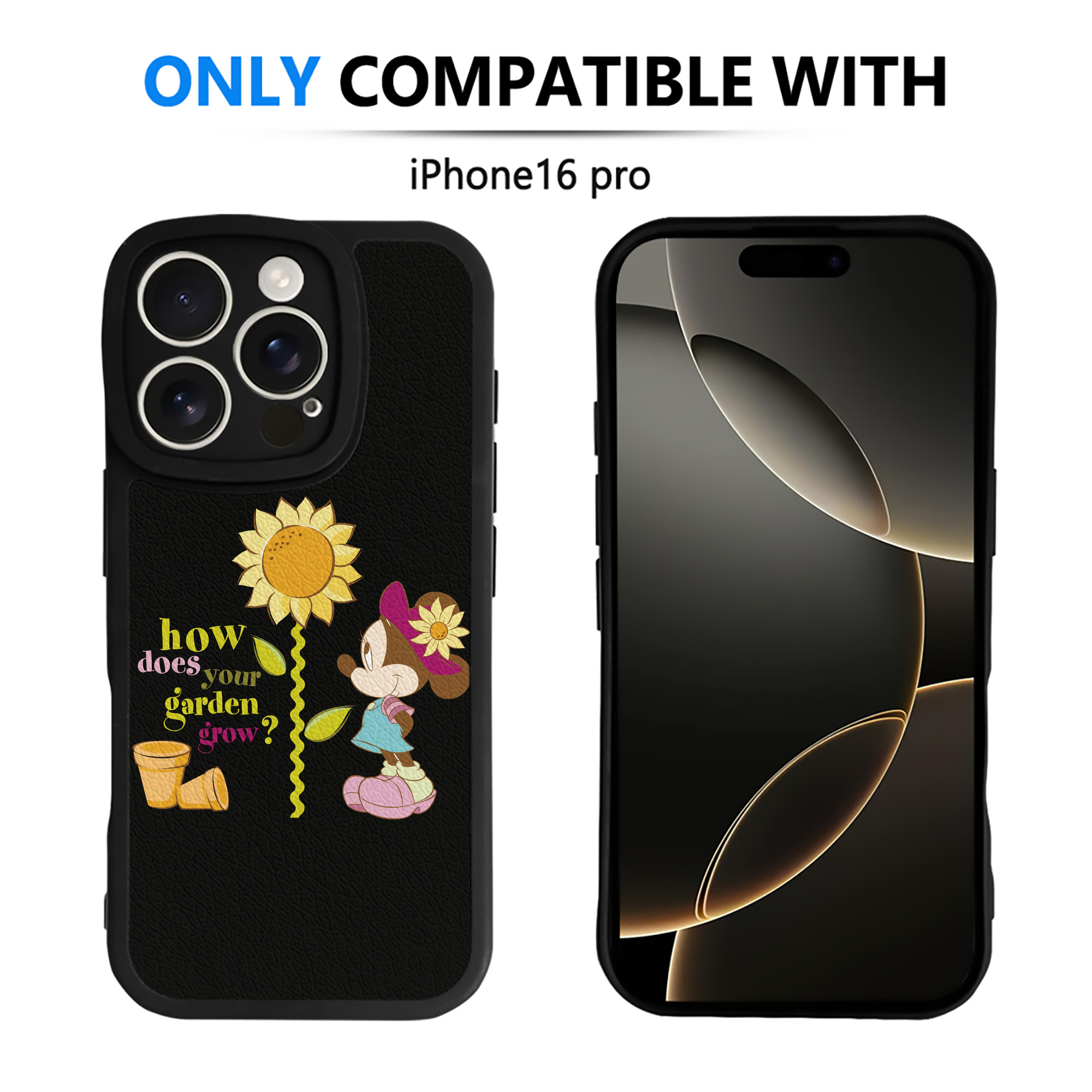 （画像用） ミッキーマウス Mickey Mouse 【iPhone 16シリーズ対応】シリコンスマホケース（レザー調） 材質：シリコン